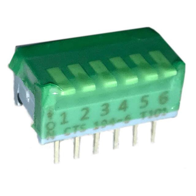 194-6MST SWITCH PIANO DIP SPST 50MA 24V