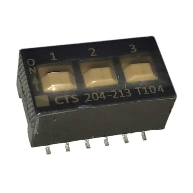 204-213ST SWITCH SLIDE DIP DPST 50MA 24V