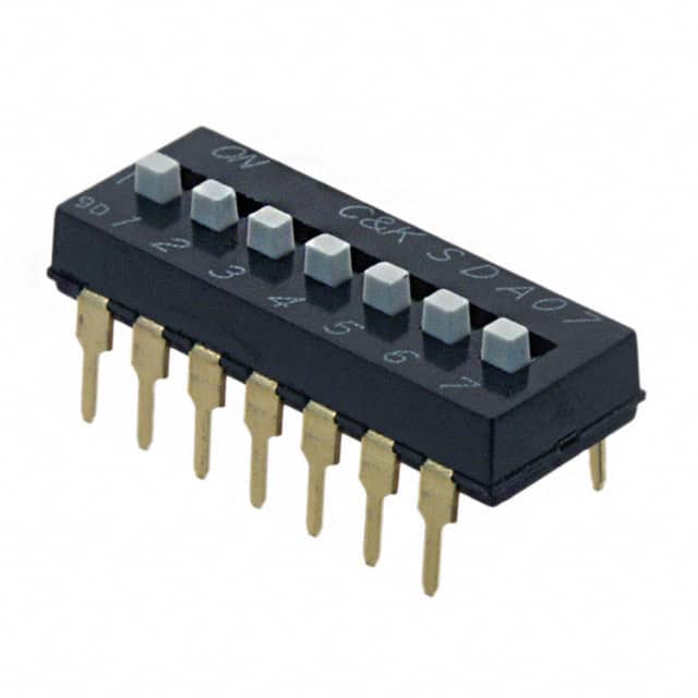 SDA07H1BD SWITCH SLIDE DIP SPST 25MA 24V