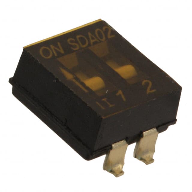 SDA02H0SB SWITCH SLIDE DIP SPST 25MA 24V