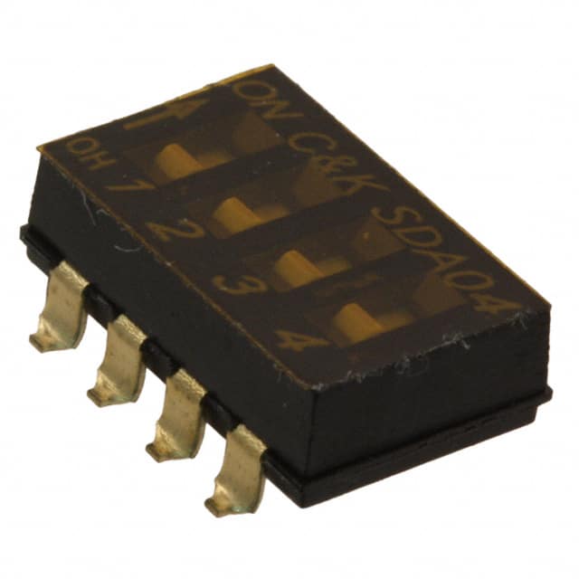SDA04H0SB SWITCH SLIDE DIP SPST 25MA 24V