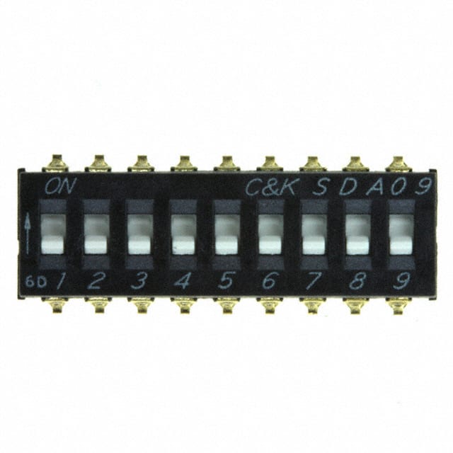 SDA09H0SBD SWITCH SLIDE DIP SPST 25MA 24V