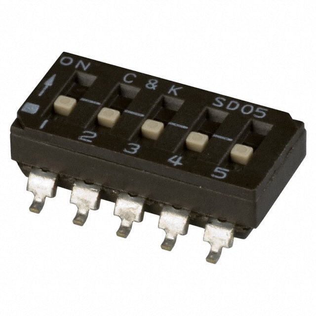 SD05H0SB SWITCH SLIDE DIP SPST 100MA 25V