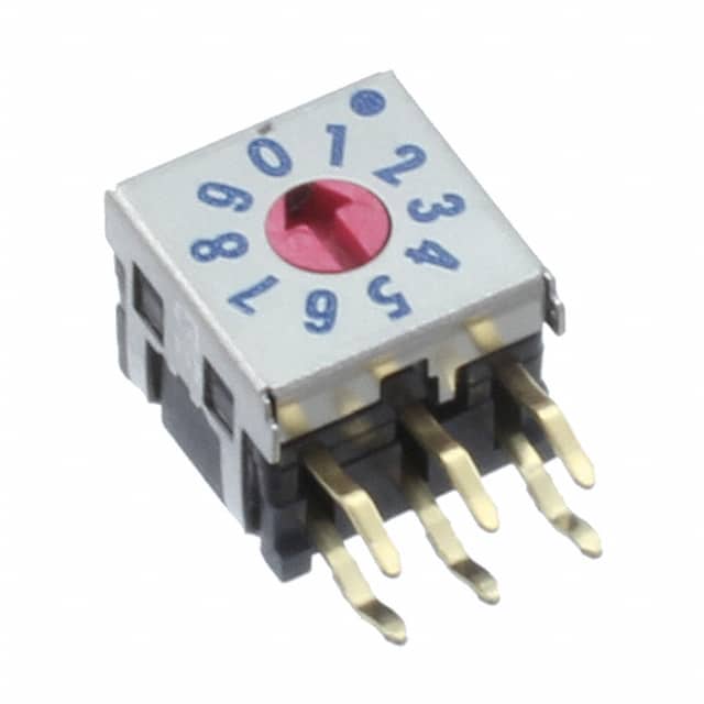 DRR7110C SW ROT DIP 10 POS COMP R/A PC