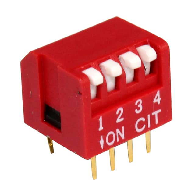 KP04RT SWITCH SLIDE DIP 4POS 25MA 24V