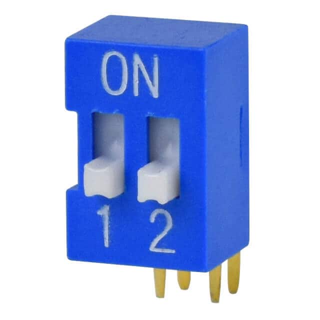 DS03-254-02BE DIP SWITCH, SPST, 2.54 PITCH, RA