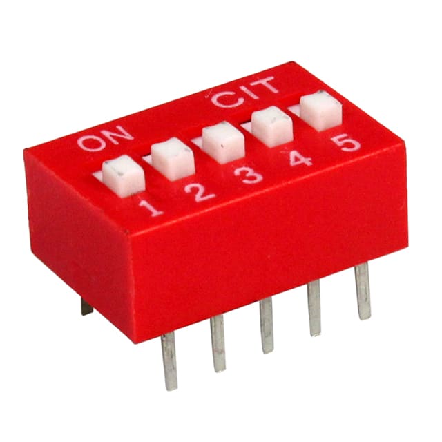 KG05ET SWITCH SLIDE DIP 5POS 25MA 24V