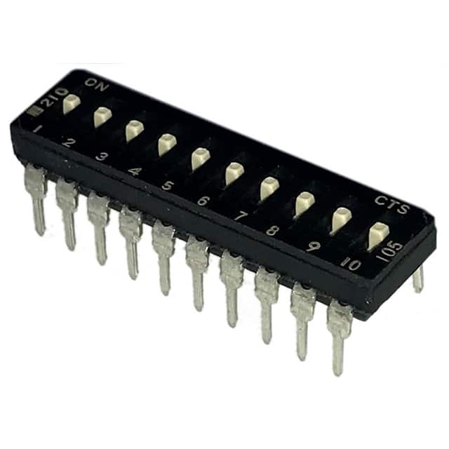 210-10MS SWITCH SLIDE DIP SPST 100MA 20V
