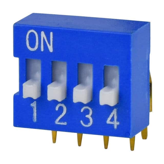 DS03-254-04BE DIP SWITCH, SPST, 2.54 PITCH, RA