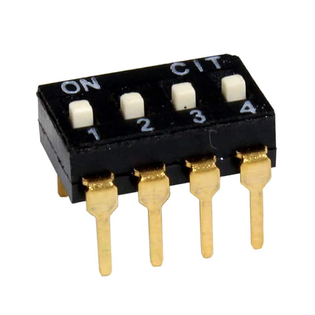 KT04ETH SWITCH SLIDE DIP 4POS 25MA 24V