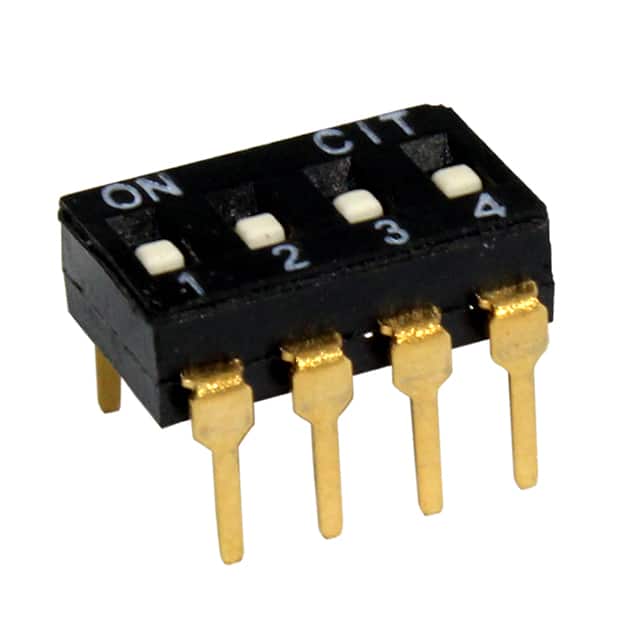 KT04RH SWITCH SLIDE DIP 4POS 25MA 24V