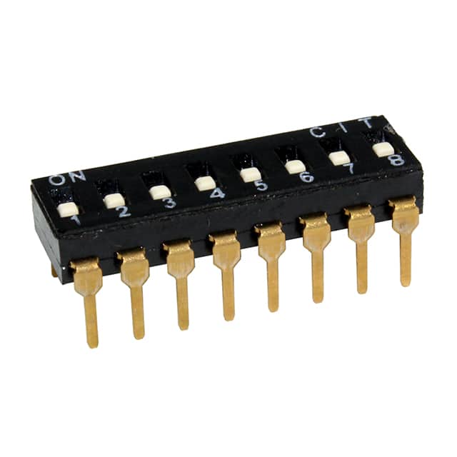 KT08RH SWITCH SLIDE DIP 8POS 25MA 24V