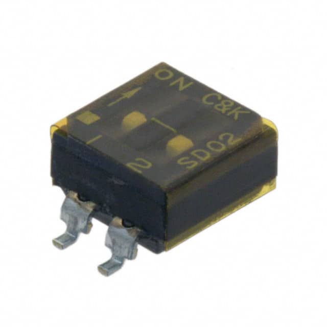 SD02H0SB SWITCH SLIDE DIP SPST 100MA 25V