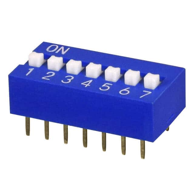 DS01-254-S-07BE DIP SWITCH, SPST, 2.54 PITCH, RA