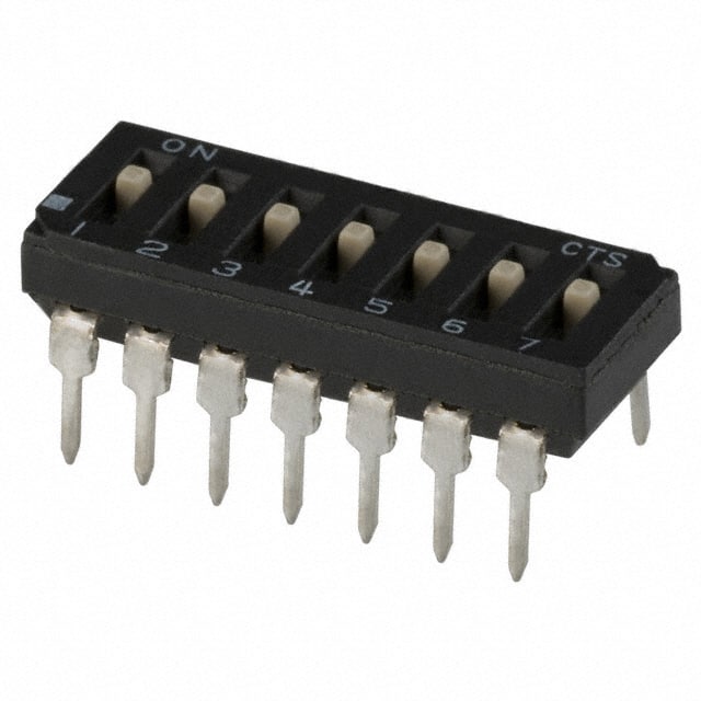 209-7LPST SWITCH SLIDE DIP SPST 100MA 20V