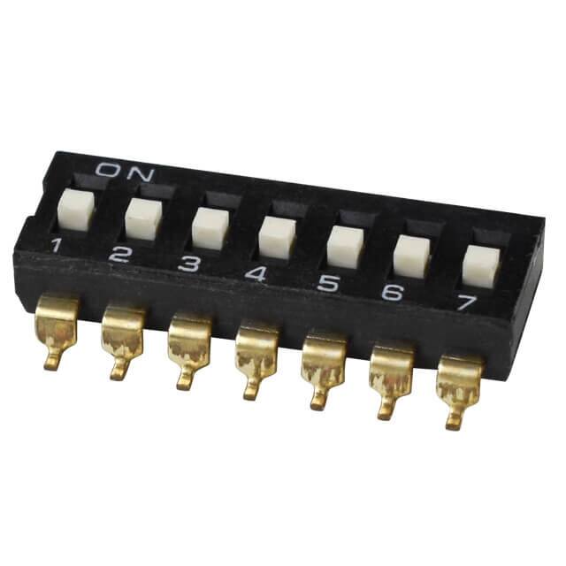 DS04-254-2-07BK-SMT-TR DIP SWITCH, SPST, 2.54 PITCH, FL