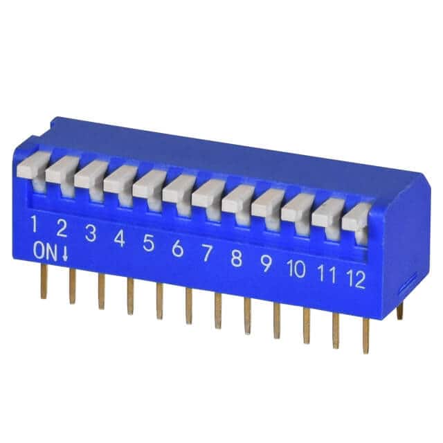 DS02-254-2L-12BE DIP SWITCH, SPST, 2.54 PITCH, FL