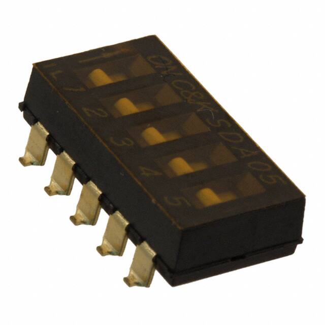 SDA05H0SB SWITCH SLIDE DIP SPST 25MA 24V