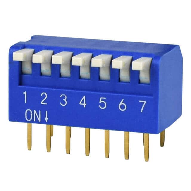 DS02-254-1L-07BE DIP SWITCH, SPST, 2.54 PITCH, RA