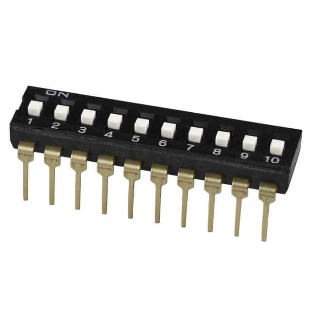 DS04-254-2S-10BK DIP SWITCH, SPST, 2.54 PITCH, FL