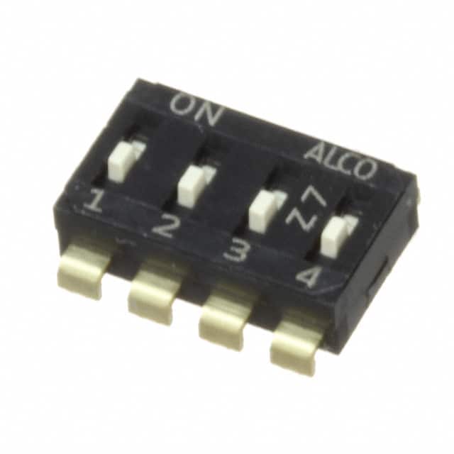 EDS04SNNNTU04Q END STACK DIP 4P J RAISED TUBE
