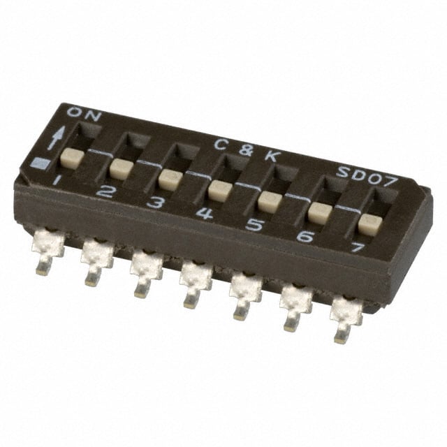 SD07H1SB SWITCH SLIDE DIP SPST 100MA 25V