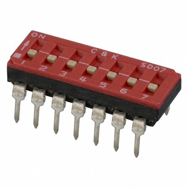 SD07H0B SWITCH SLIDE DIP SPST 100MA 25V