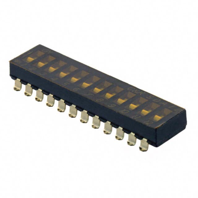 SDA12H0SB SWITCH SLIDE DIP SPST 25MA 24V