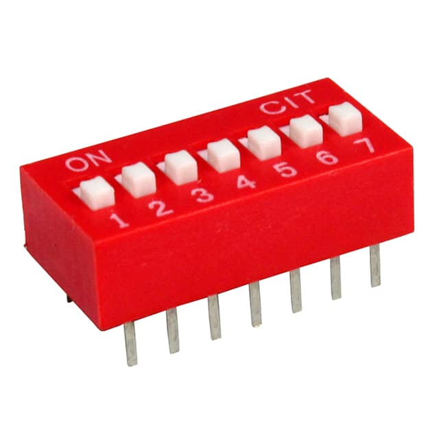 KG07ET SWITCH SLIDE DIP 7POS 25MA 24V