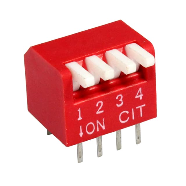 KP04ET SWITCH SLIDE DIP 4POS 25MA 24V