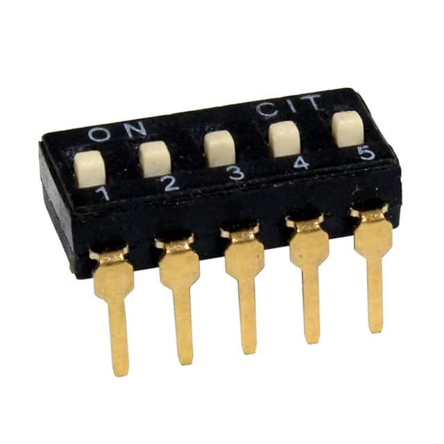 KT05ETH SWITCH SLIDE DIP 5POS 25MA 24V