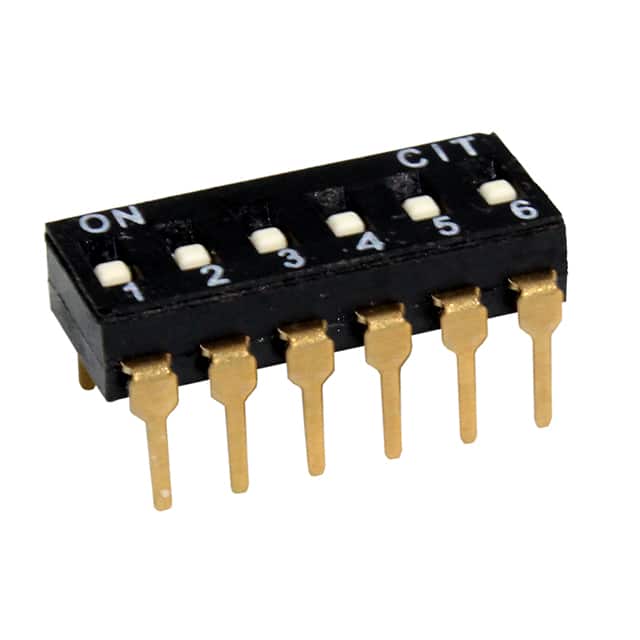 KT06RTH SWITCH SLIDE DIP 6POS 25MA 24V