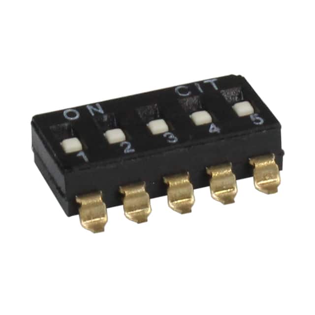 KJ05RXT SWITCH SLIDE DIP 5POS 25MA 24V