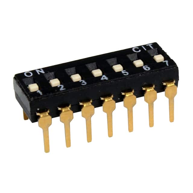KT07RTH SWITCH SLIDE DIP 7POS 25MA 24V