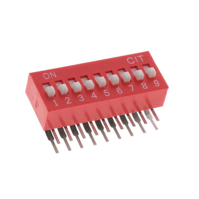 KR09E SWITCH SLIDE DIP 9POS 25MA 24V