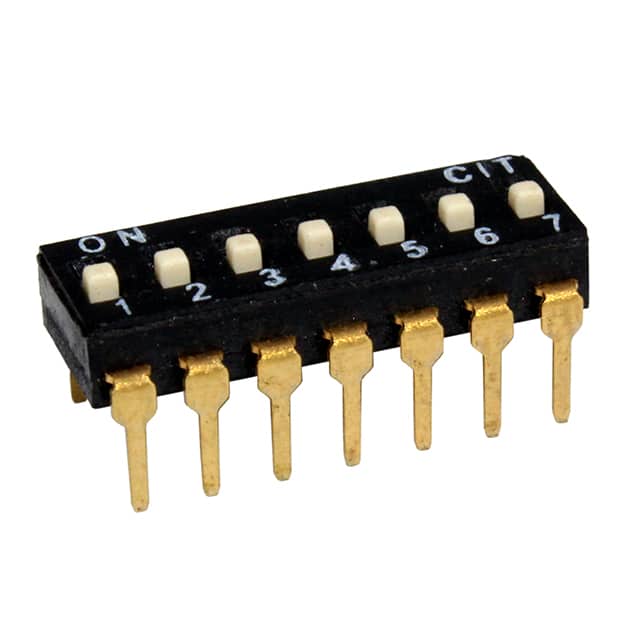 KT07ETH SWITCH SLIDE DIP 7POS 25MA 24V