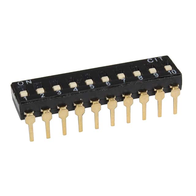 KT10RH SWITCH SLIDE DIP 10POS 25MA 24V
