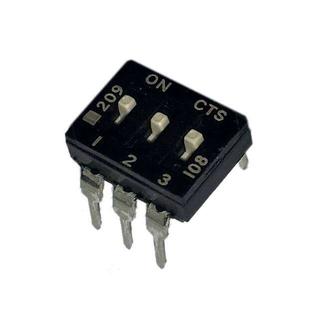 209-3MS SWITCH SLIDE DIP SPST 100MA 20V