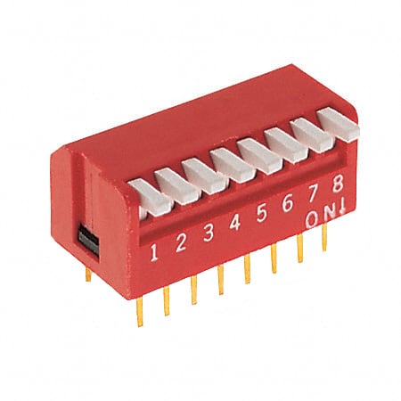 KAP1108ET SWITCH PIANO DIP SPST 25MA 24V