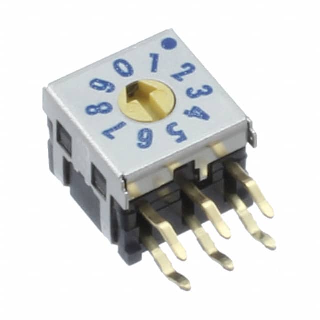 DRR7010C SW ROT DIP 10 POS REAL R/A PC