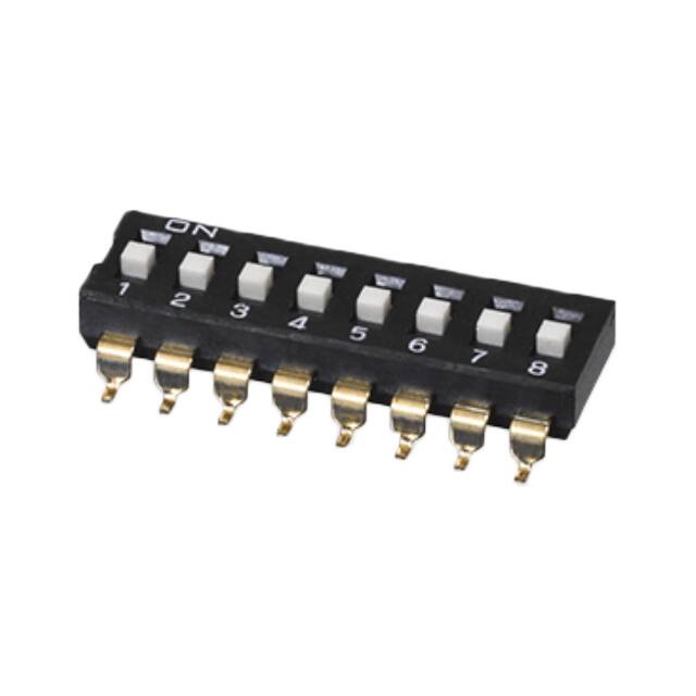 DS04-254-1-06BK-SMT DIP SWITCH, SPST, 2.54 PITCH, RA