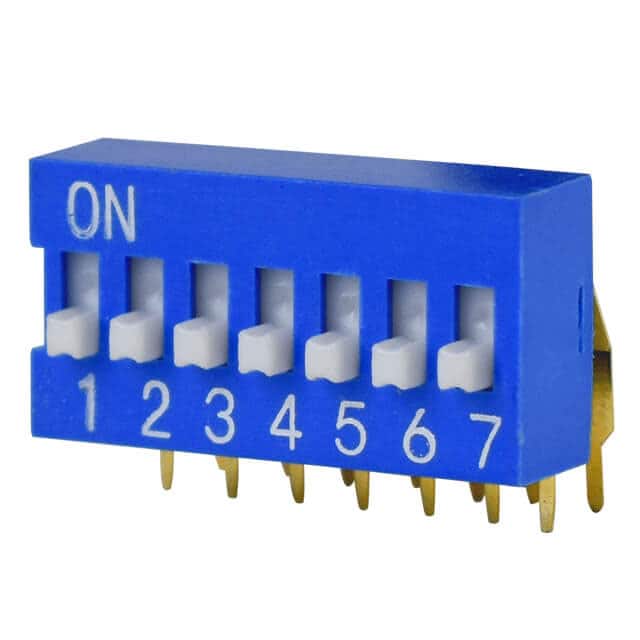 DS03-254-07BE DIP SWITCH, SPST, 2.54 PITCH, RA