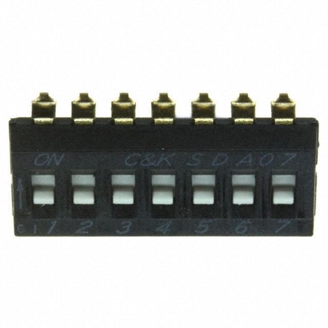 SDA07H0SBD SWITCH SLIDE DIP SPST 25MA 24V