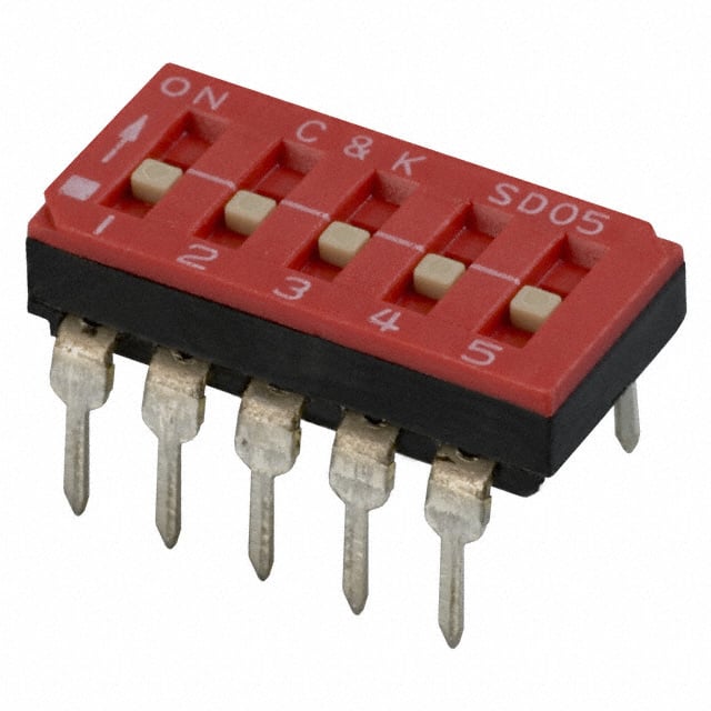 SD05H0B SWITCH SLIDE DIP SPST 100MA 25V