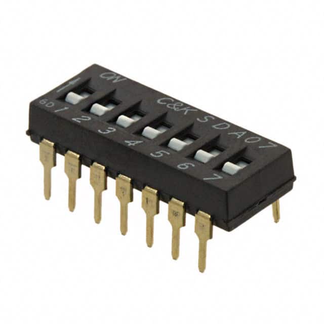 SDA07H0BD SWITCH SLIDE DIP SPST 25MA 24V