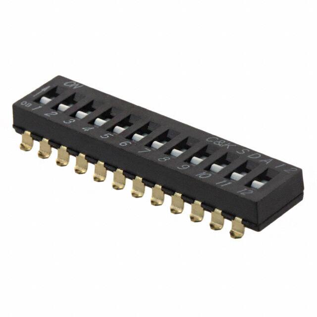 SDA12H0SBD SWITCH SLIDE DIP SPST 25MA 24V