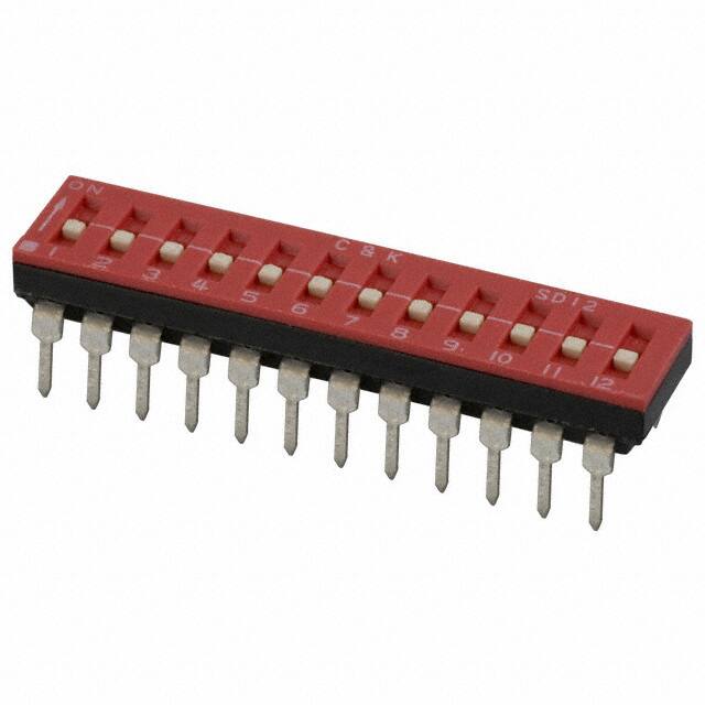 SD12H0B SWITCH SLIDE DIP SPST 100MA 25V