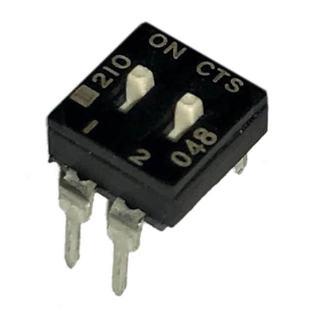 210-2ES SWITCH SLIDE DIP SPST 100MA 20V