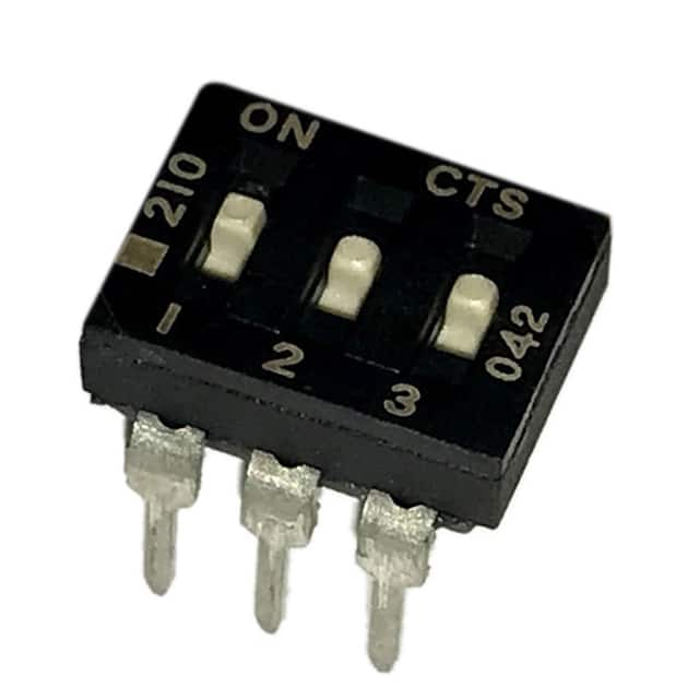 210-3LPS SWITCH SLIDE DIP SPST 100MA 20V