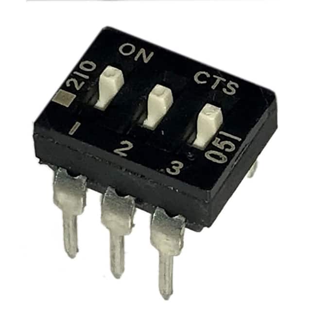 210-3ES SWITCH SLIDE DIP SPST 100MA 20V